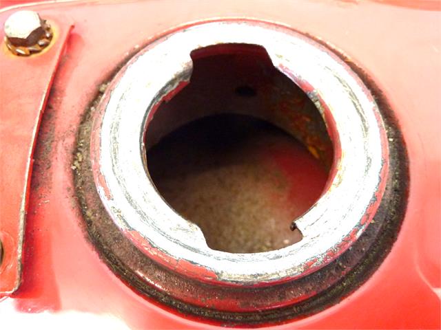 Serbatoio benzina Guzzi V35 V50 V65 II carburante senza chiave chiusura sportellino - immagine 8