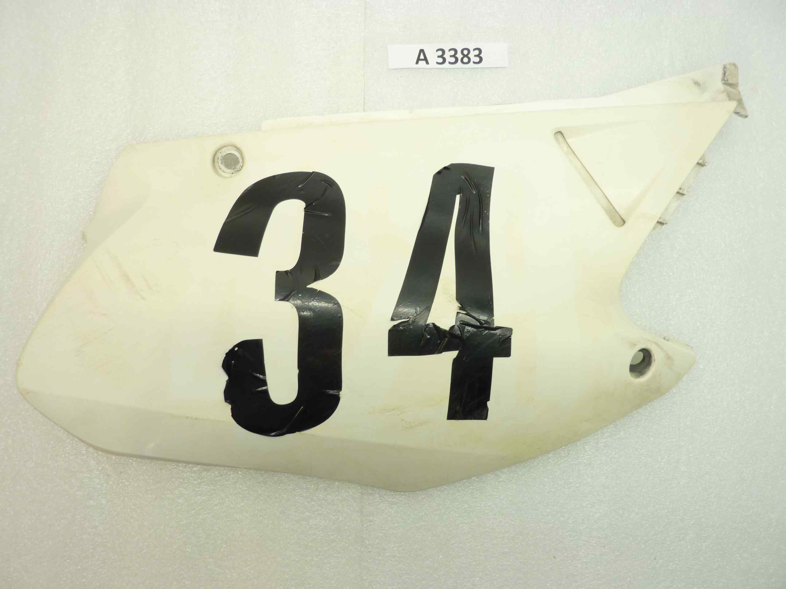 Honda CR 125 250 R 00-01 fiancatina portanumero originale 83510KZ4J200R