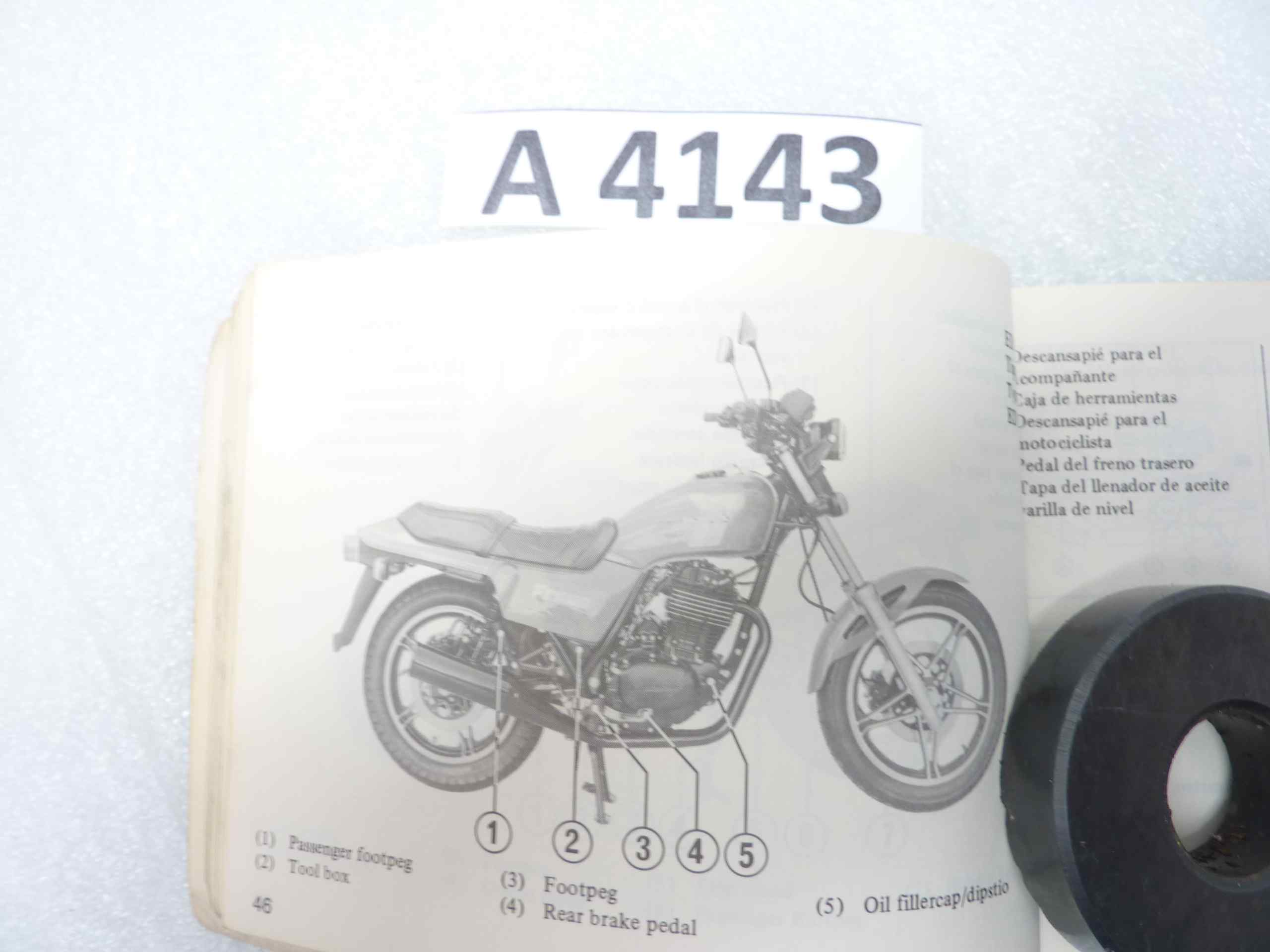 Honda FT 500 manuale del proprietario inglese francese spagnolo tedesco ORIGINALE NO REPLICA - immagine 2