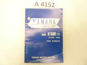 Yamaha XT 500 libretto esplosi parti di ricambio in inglese ORIGINALE NO REPLICA