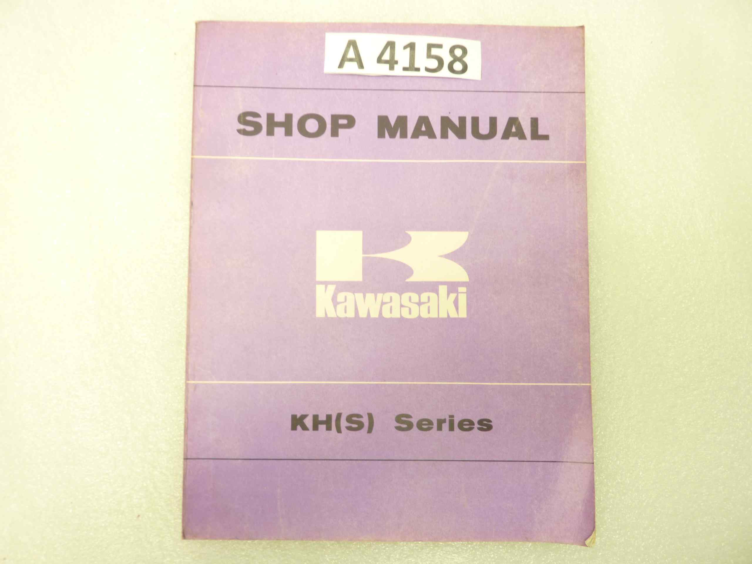 Kawasaki SERIE KH S SHOP MANUAL in inglese ORIGINALE NO REPLICA
