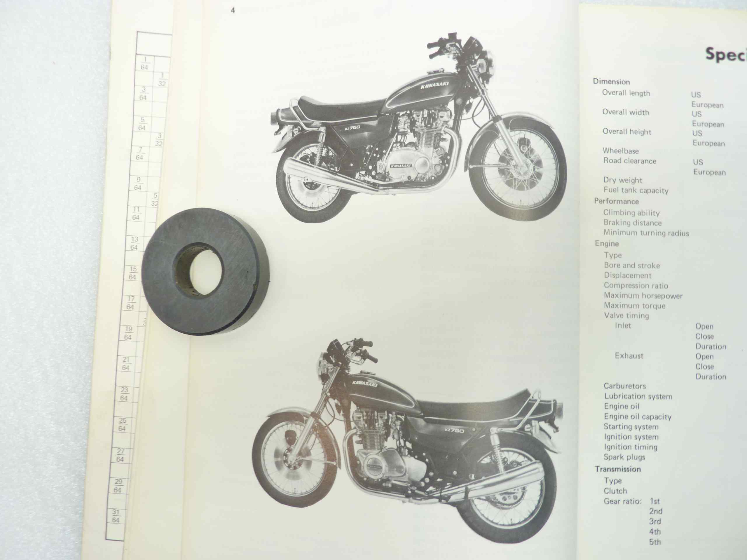 Kawasaki KZ 750 shop manual in inglese ORIGINALE NO REPLICA - immagine 2