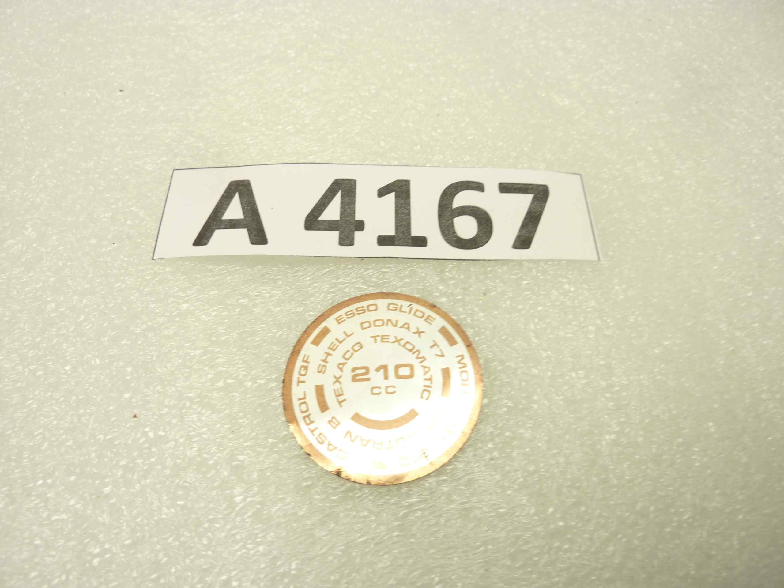 Triumph Bsa adesivo tappo olio forcella stelo 210cc