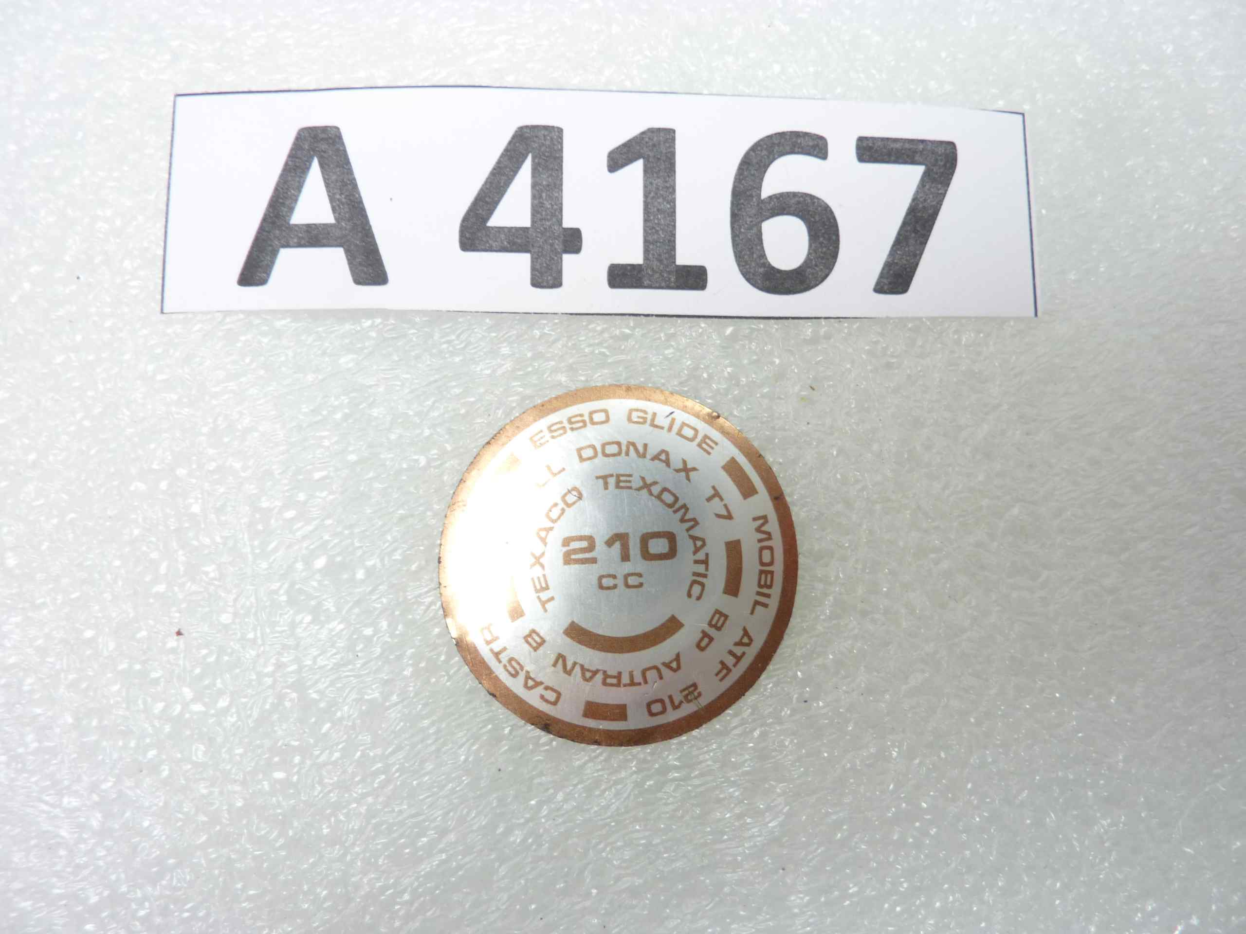 Triumph Bsa adesivo tappo olio forcella stelo 210cc - immagine 2