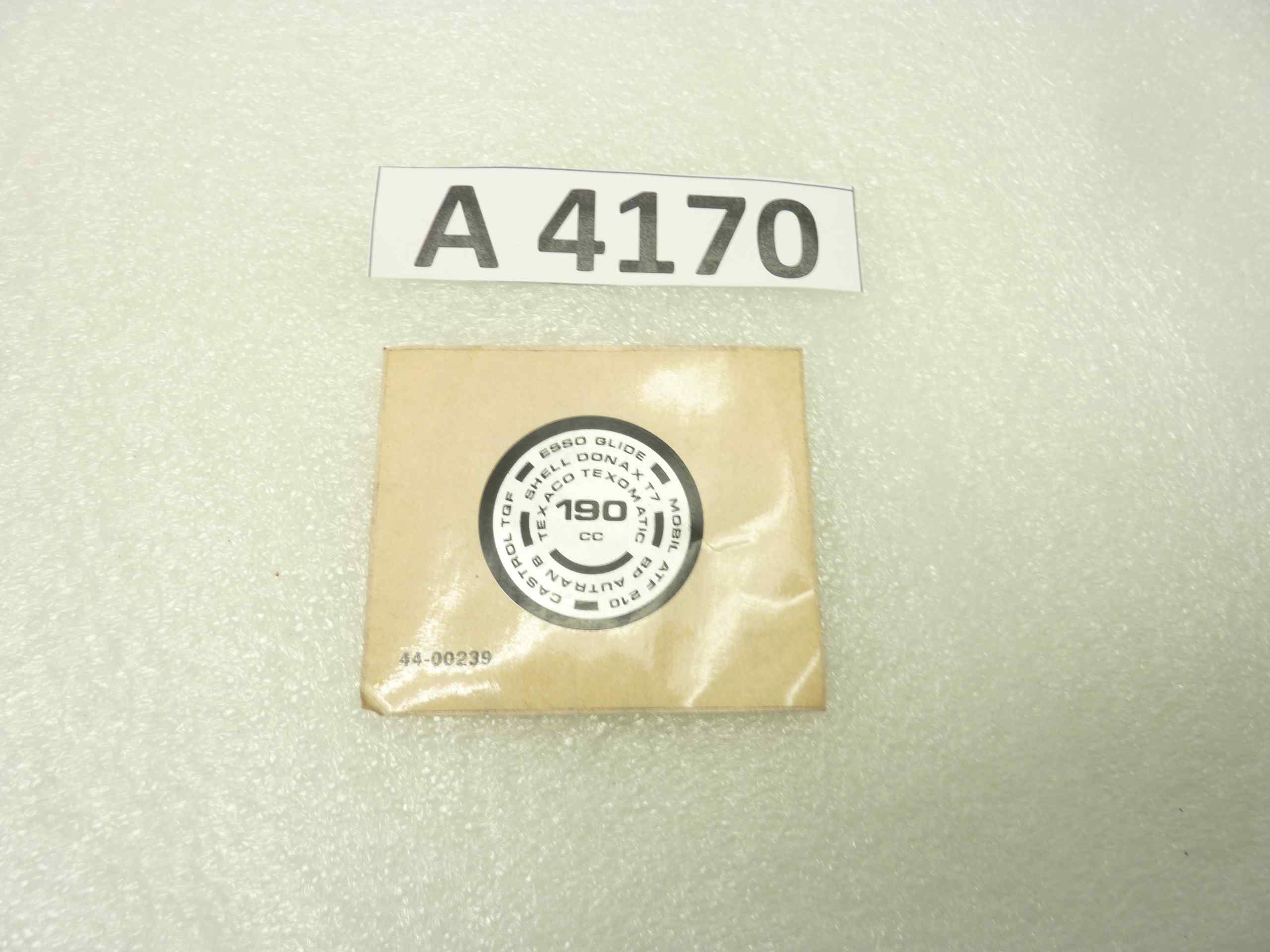 Triumph Bsa adesivo tappo olio forcella stelo 190cc