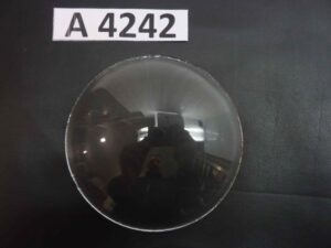 Vetro faro strumentazione bombato liscio diam 112 mm auto moto epoca