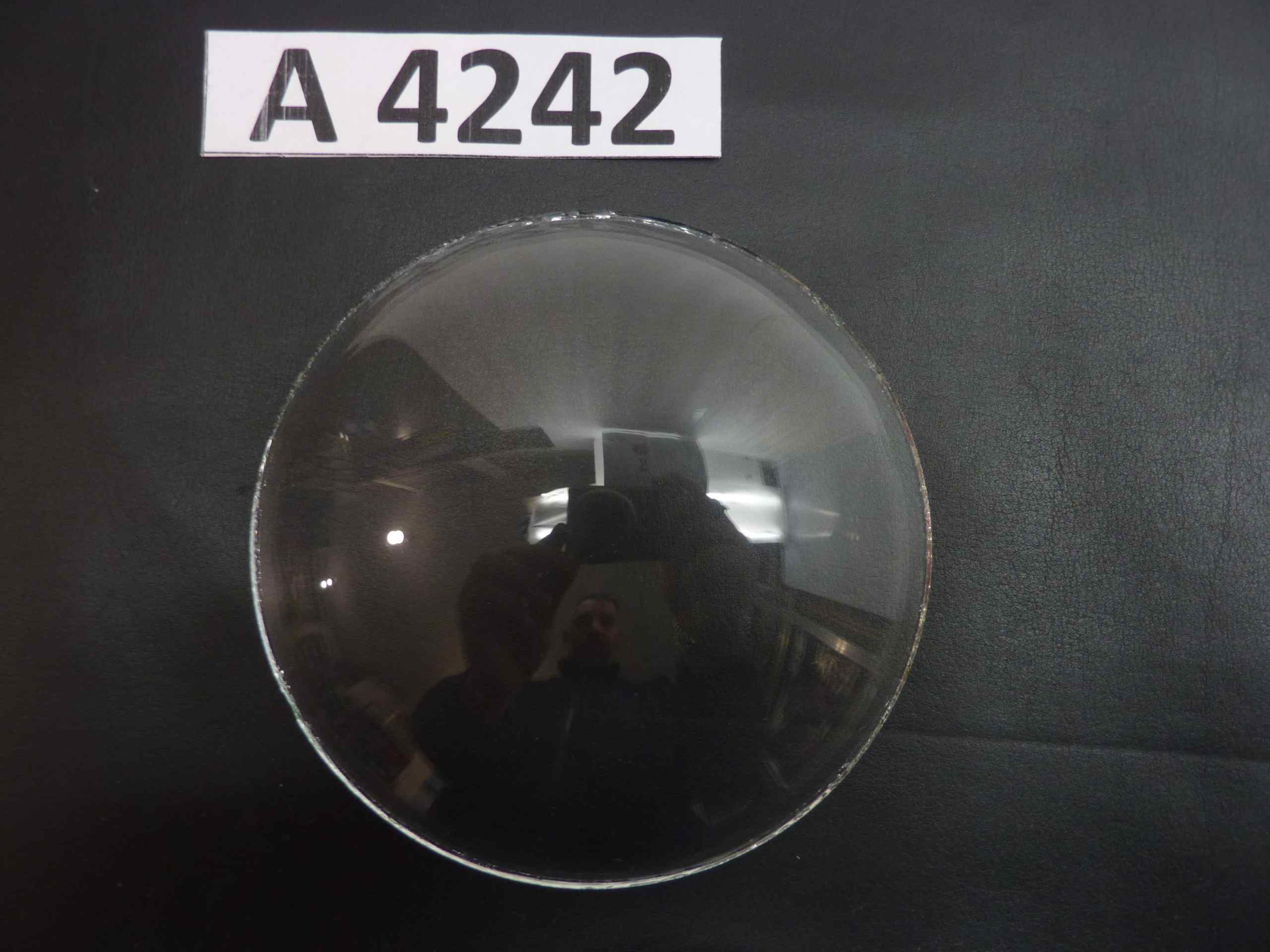 Vetro faro strumentazione bombato liscio diam 112 mm auto moto epoca