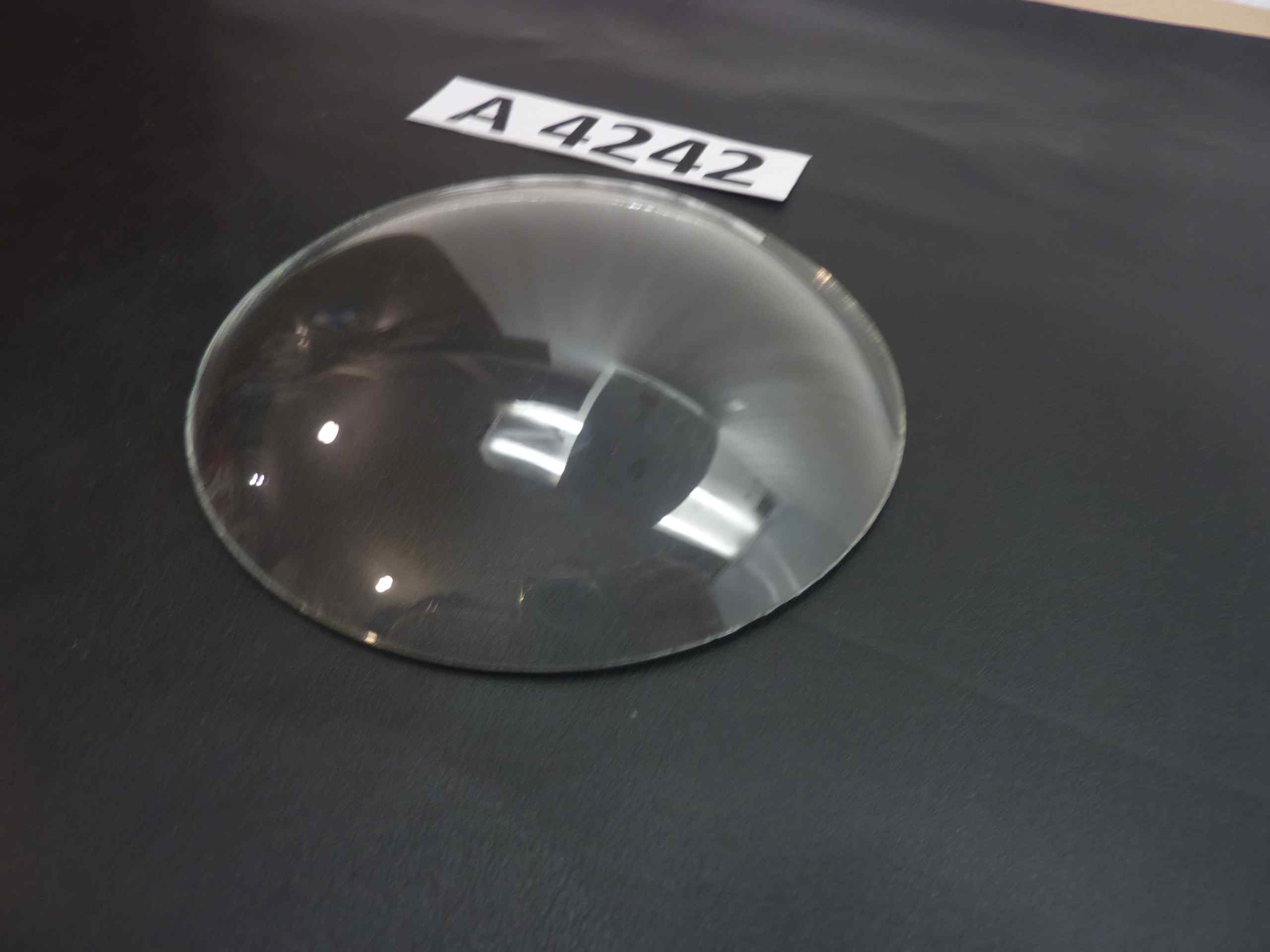 Vetro faro strumentazione bombato liscio diam 112 mm auto moto epoca - immagine 2
