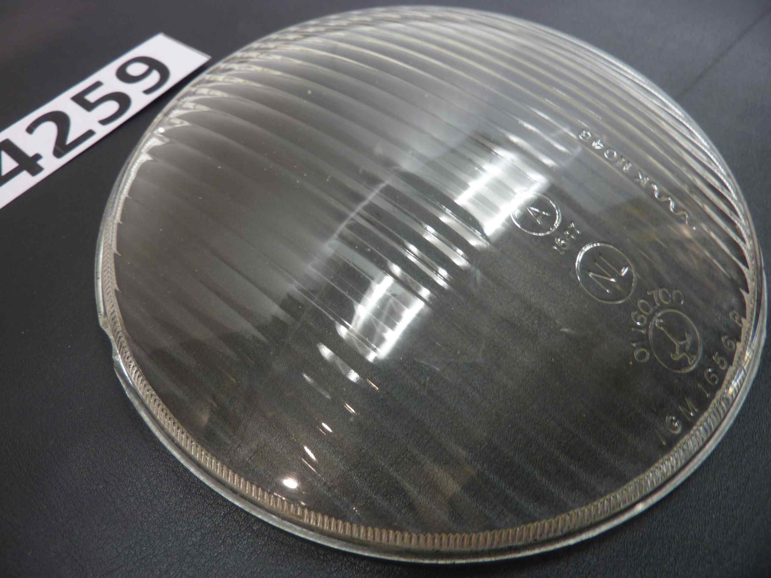 Vetro faro Siem 1767 IGMC 1194 21/1/55 diam 114,5 - diam max 118 mm auto moto epoca - immagine 2
