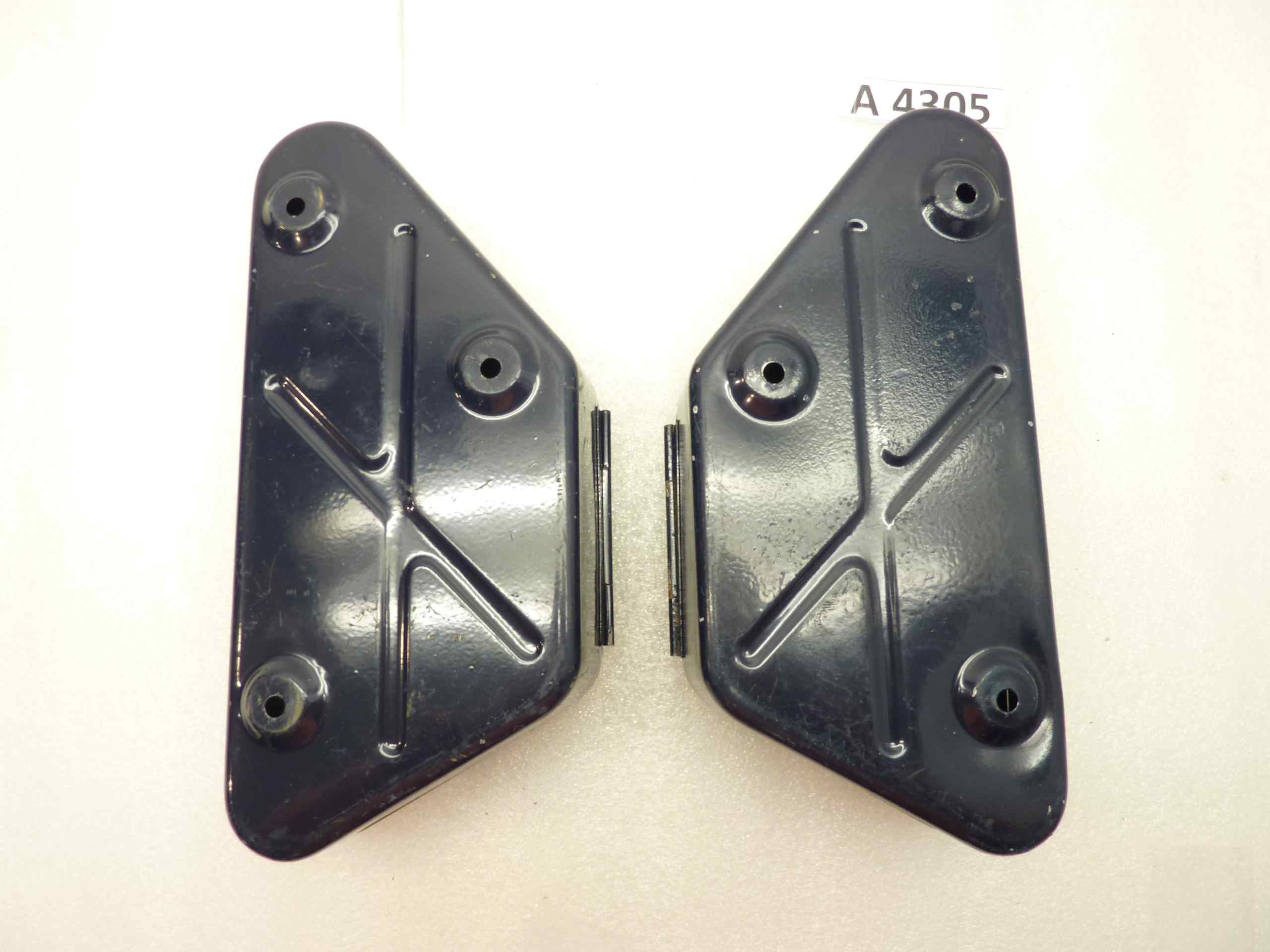 Guzzi Nuovo Falcone bauletti porta attrezzi blu carabinieri utensili cassette coppia - immagine 5