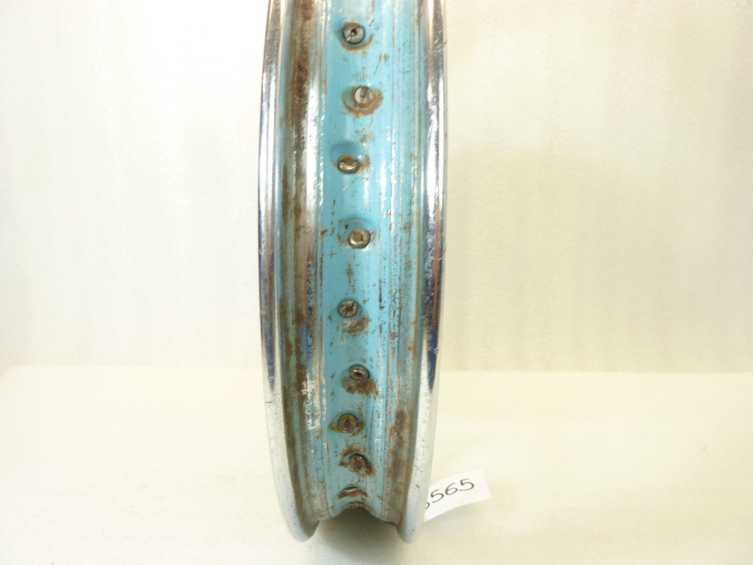 Cerchio ruota posteriore Kawasaki H1 1973 - 1975 Takasago 215 BX 18 W cod 789621-2411 - immagine 6