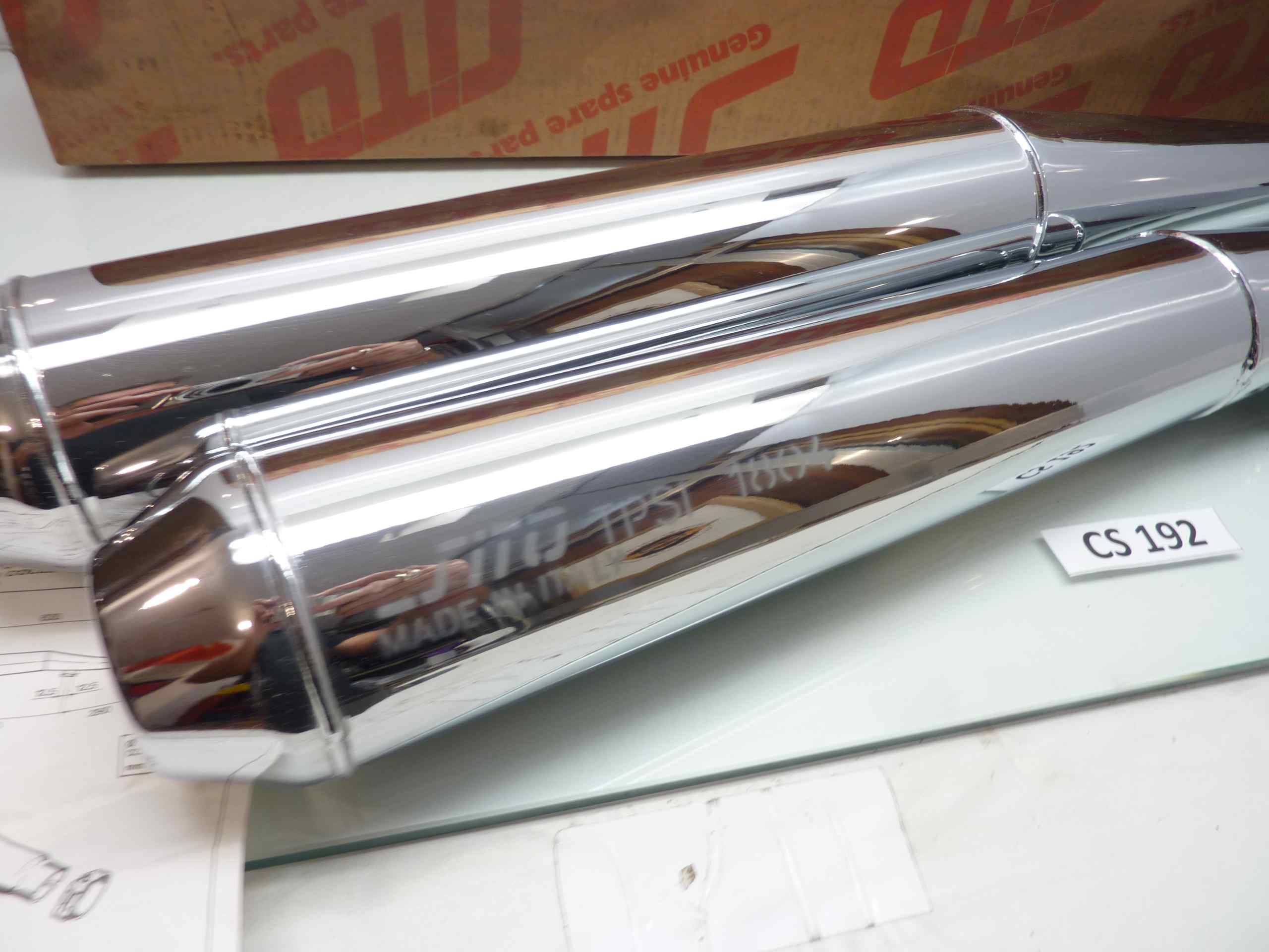 BMW R 100 marmitte terminali SITO 1215 nuovi fondi di magazzino diam imbocco 40 mm TPSI 1804 - immagine 2