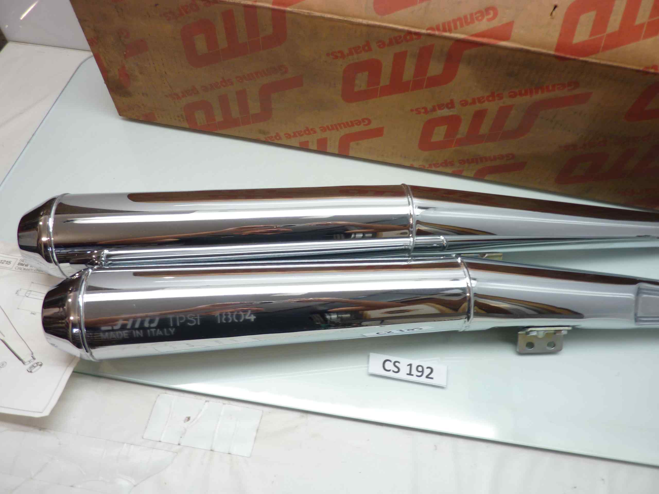 BMW R 100 marmitte terminali SITO 1215 nuovi fondi di magazzino diam imbocco 40 mm TPSI 1804 - immagine 3