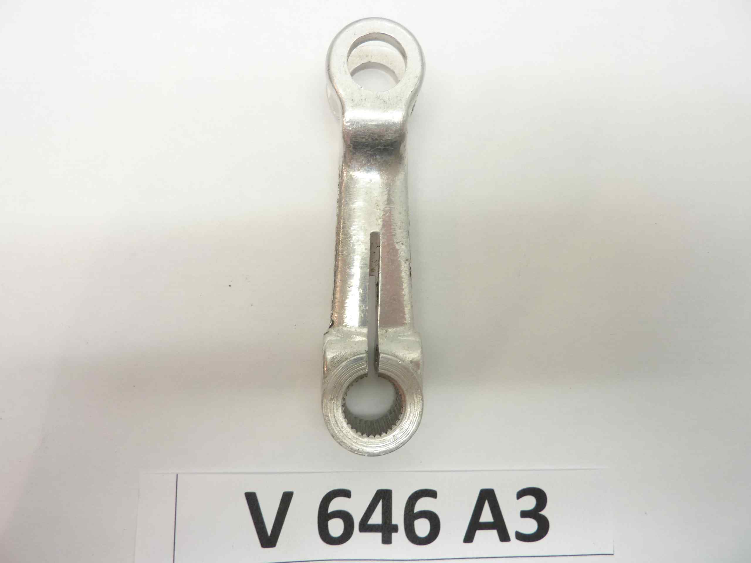 leva comando camma freno mozzo moto epoca vari modelli lungh mm 89 - diam millerighe mm 11,2- interasse fori mm 69 nuovo fondo di magazzino