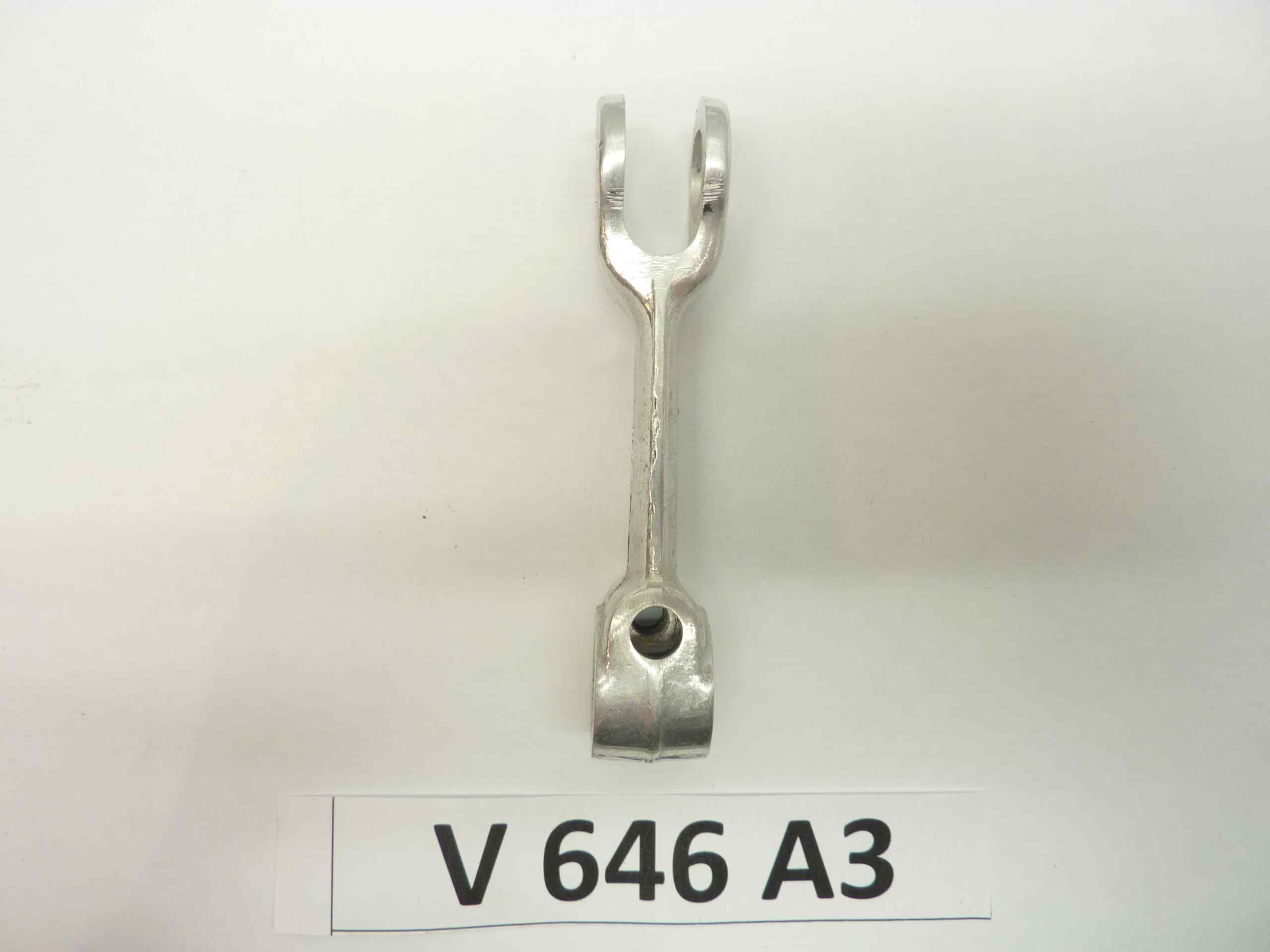 leva comando camma freno mozzo moto epoca vari modelli lungh mm 89 - diam millerighe mm 11,2- interasse fori mm 69 nuovo fondo di magazzino - immagine 2