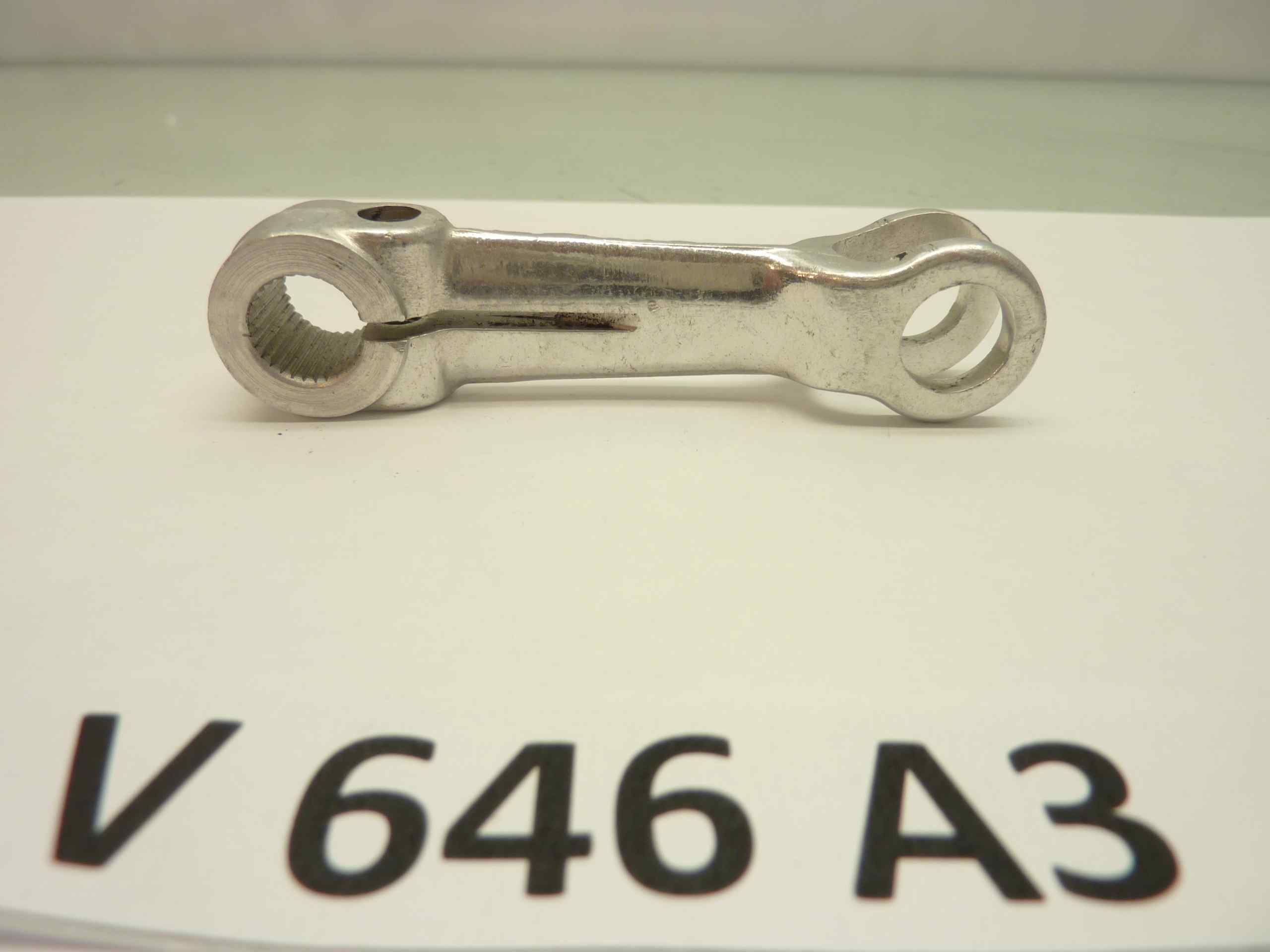 leva comando camma freno mozzo moto epoca vari modelli lungh mm 89 - diam millerighe mm 11,2- interasse fori mm 69 nuovo fondo di magazzino - immagine 3