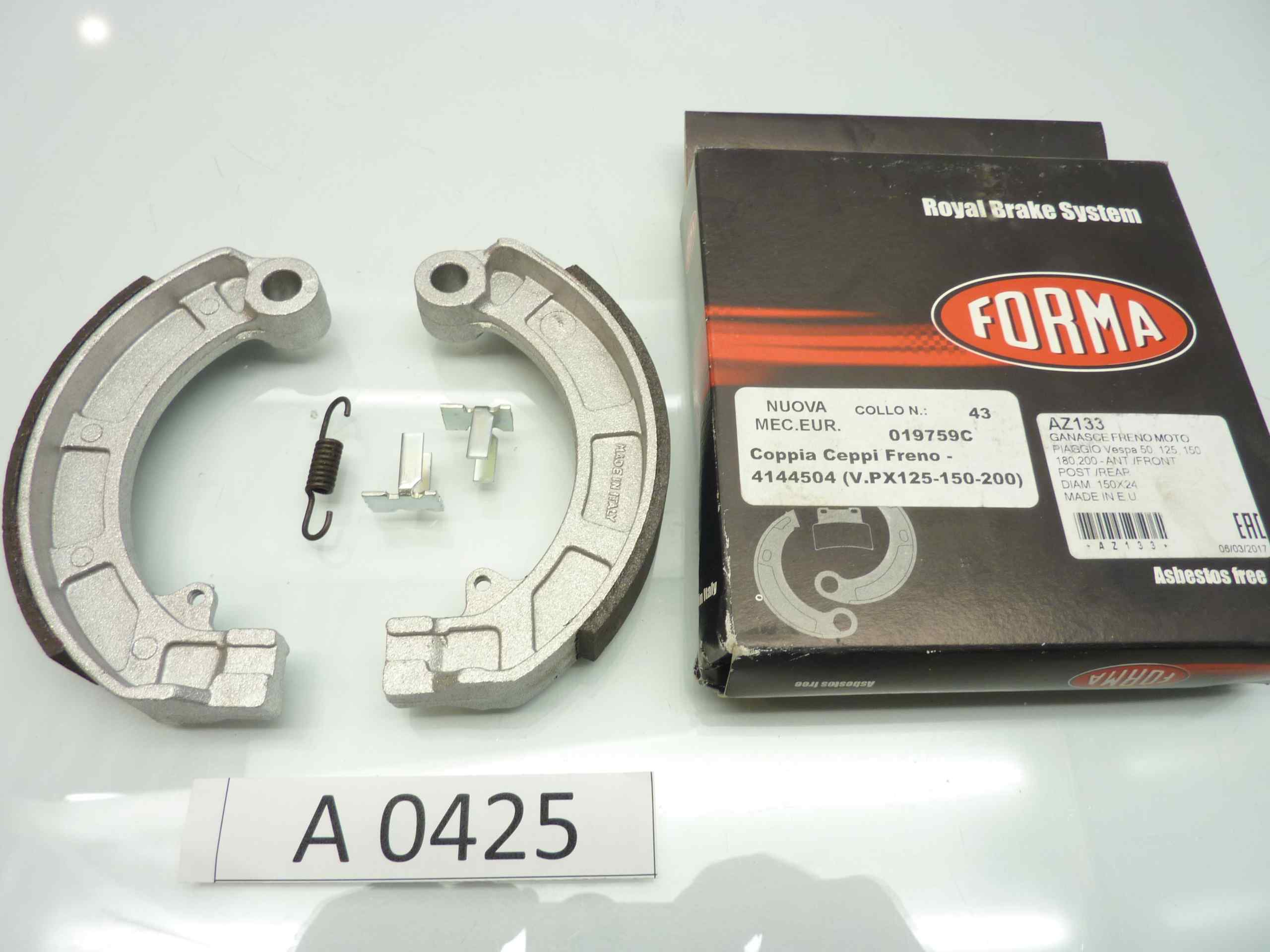 Piaggio Vespa PX 50 125 150 180 200 ceppi ganasce freno