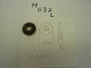 GILERA 98 124 ingranaggio con sede a chiavella originale