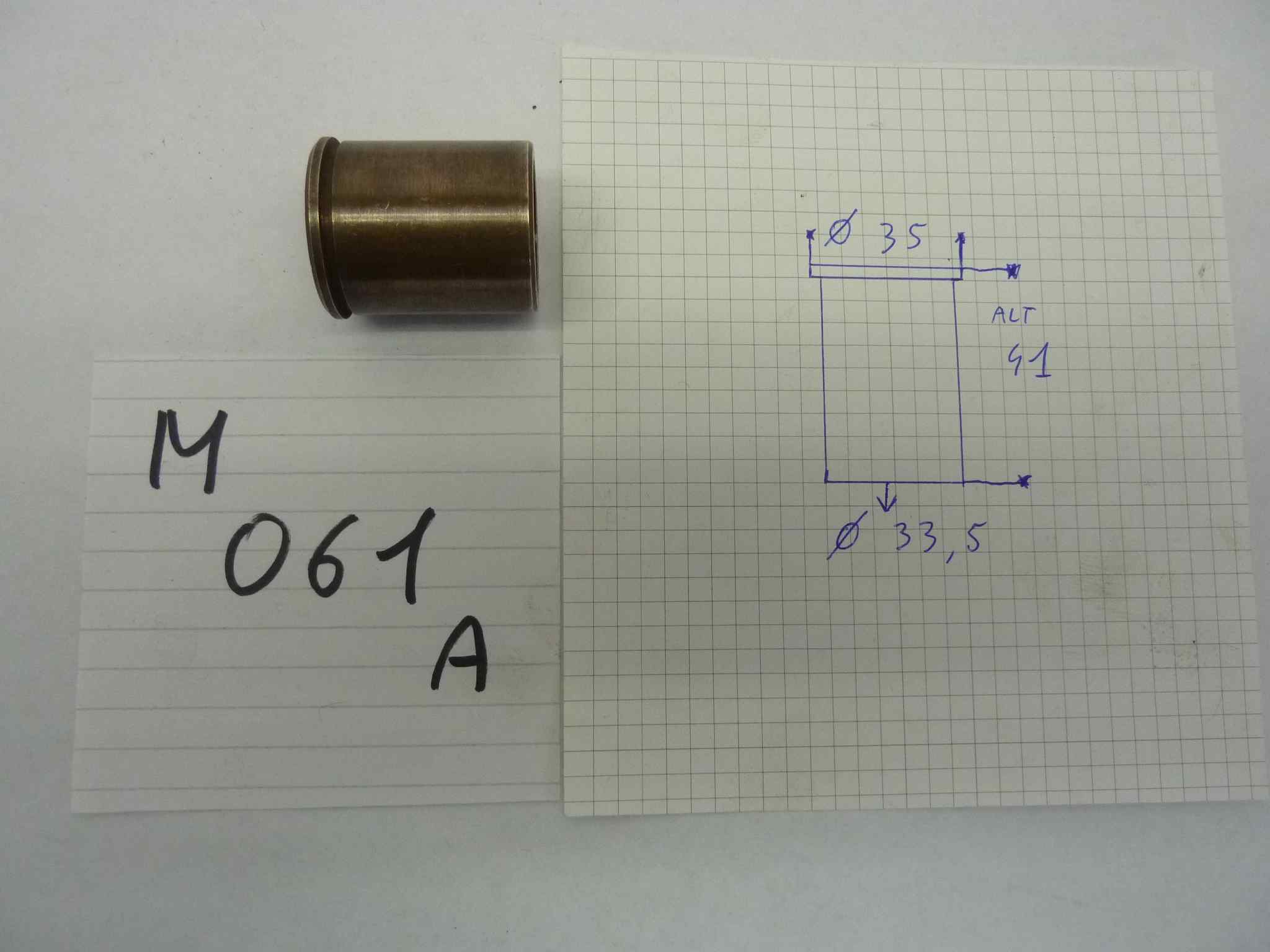 GILERA 98 124 150 bronzina forcella in ottone - immagine 5
