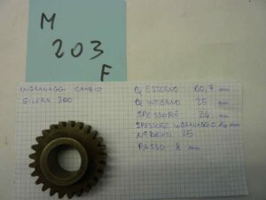 GILERA 300 PRIMA SERIE ingranaggio cambio alleggerito