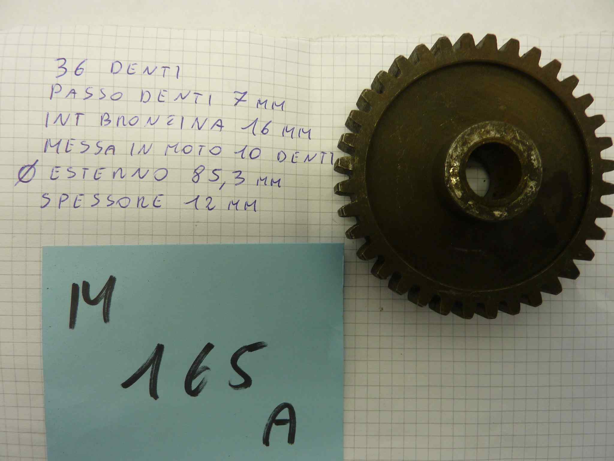 GILERA 250 NETTUNO ingranaggio accensione originale - immagine 5