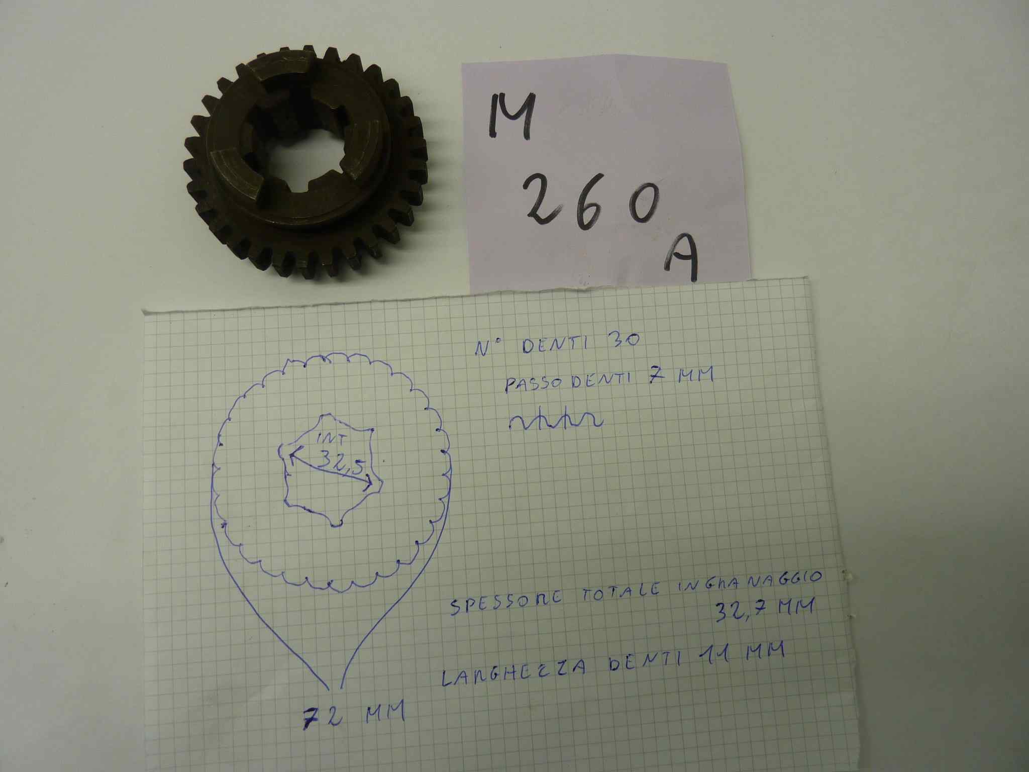 GILERA vari modelli ingranaggio cambio scorrevole Z30 denti originale - immagine 5