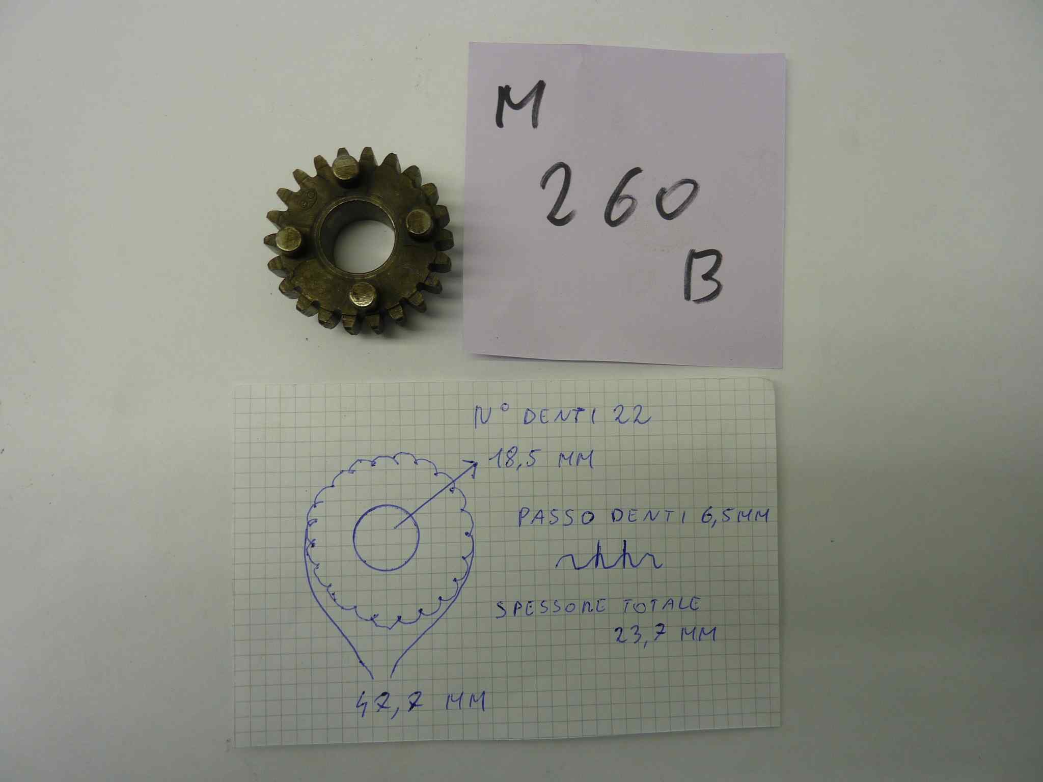 GILERA vari modelli ingranaggio cambio scorrevole Z16 denti originale - immagine 2