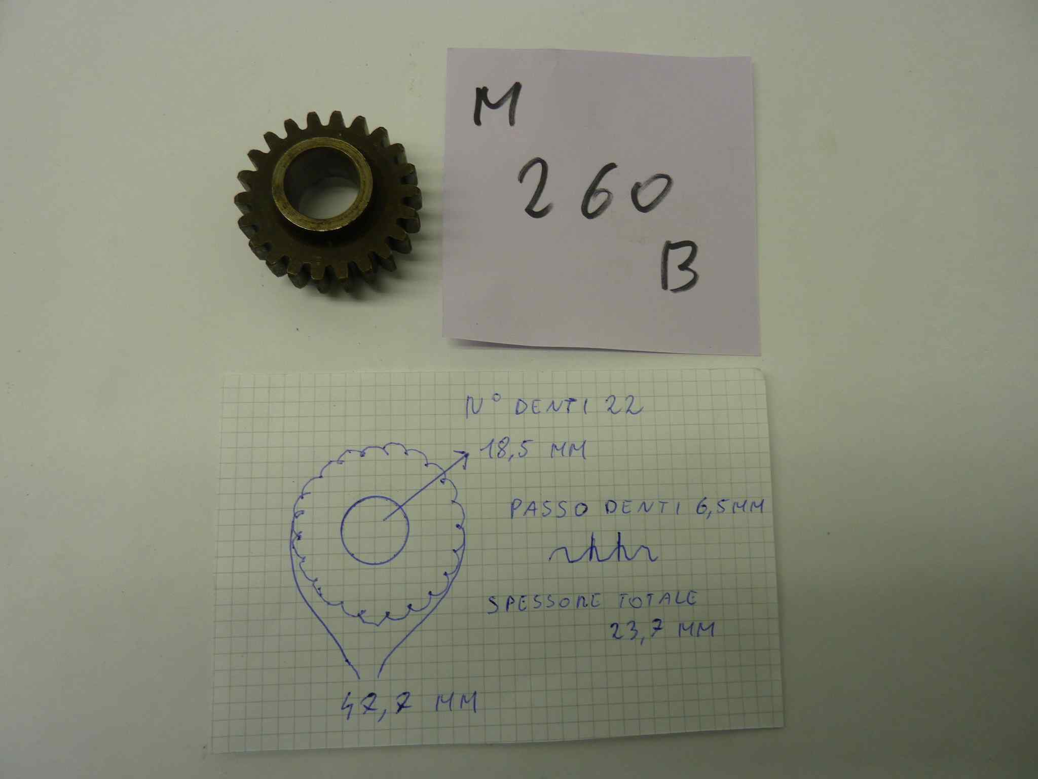GILERA vari modelli ingranaggio cambio scorrevole Z16 denti originale - immagine 3