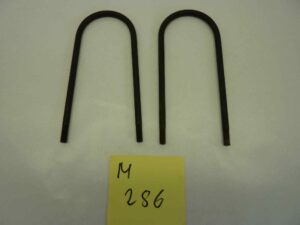 GILERA MOTOCARRO coppia cavallotti serraggio balestra ponte differenziale diam 0,8 mm nuovo