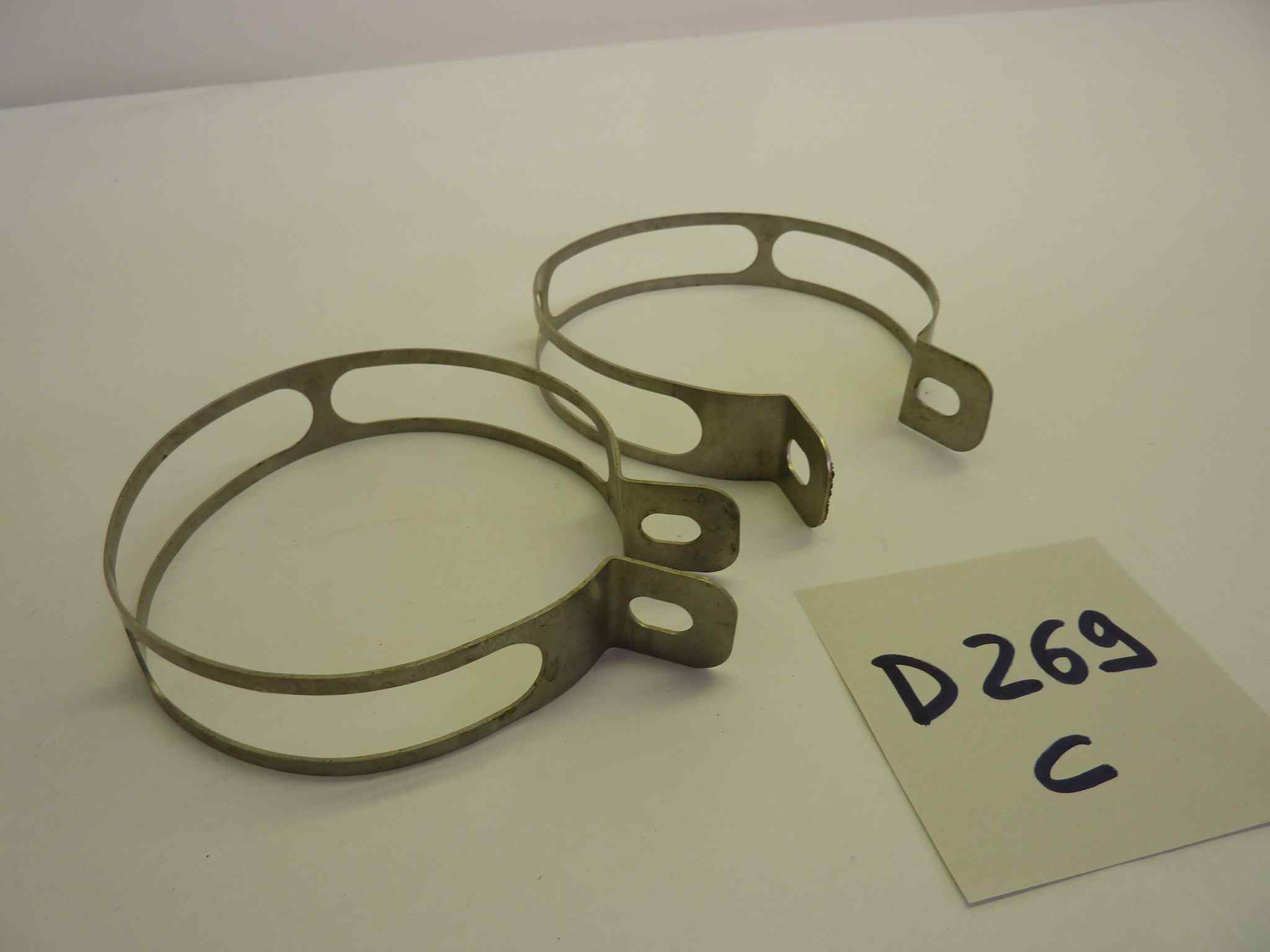 DUCATI vari modelli coppia staffe fasce terminali - immagine 2