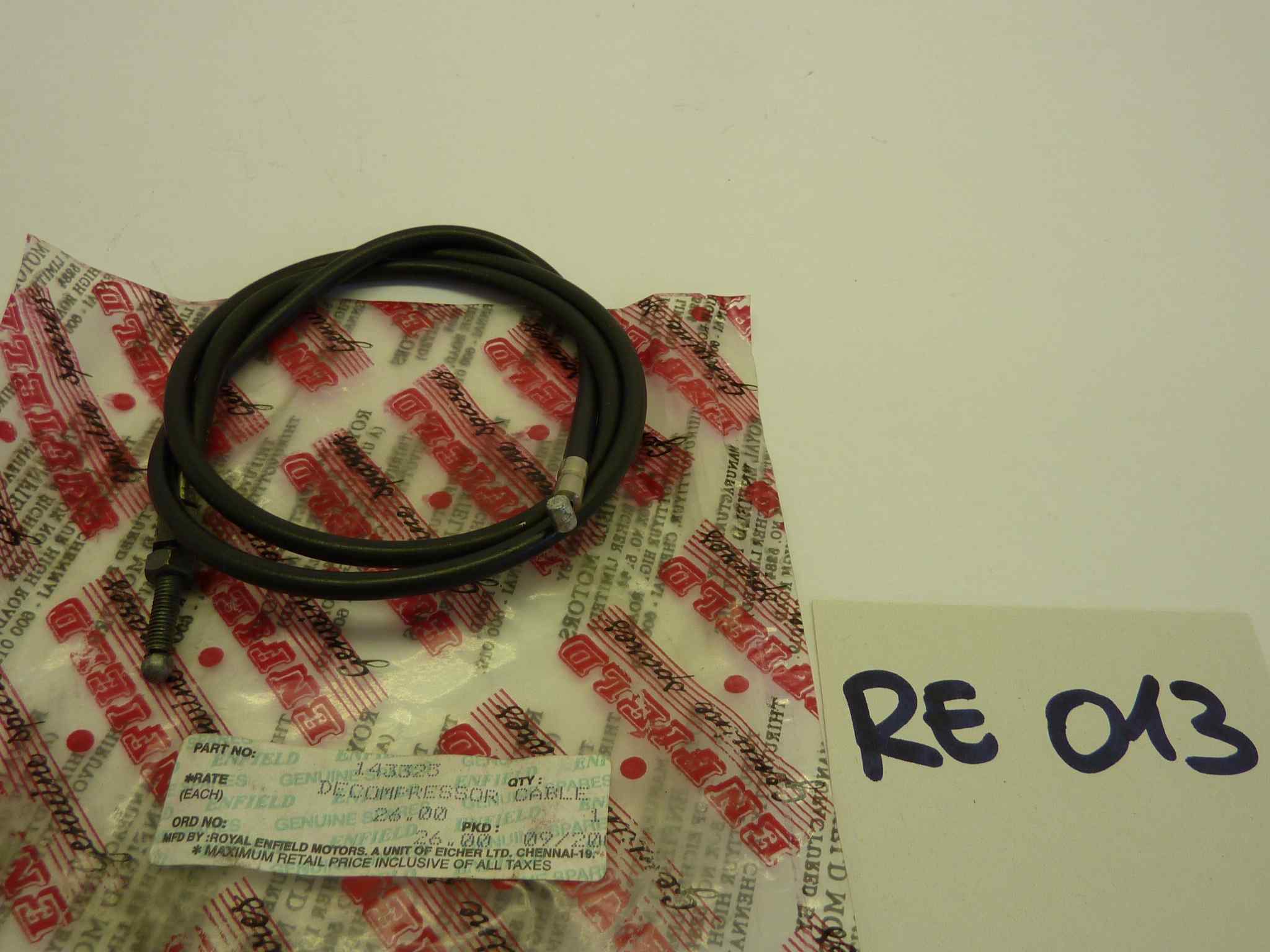 Royal Enfield vari modelli cavo acceleratore decompressione cod 143323 nuovo