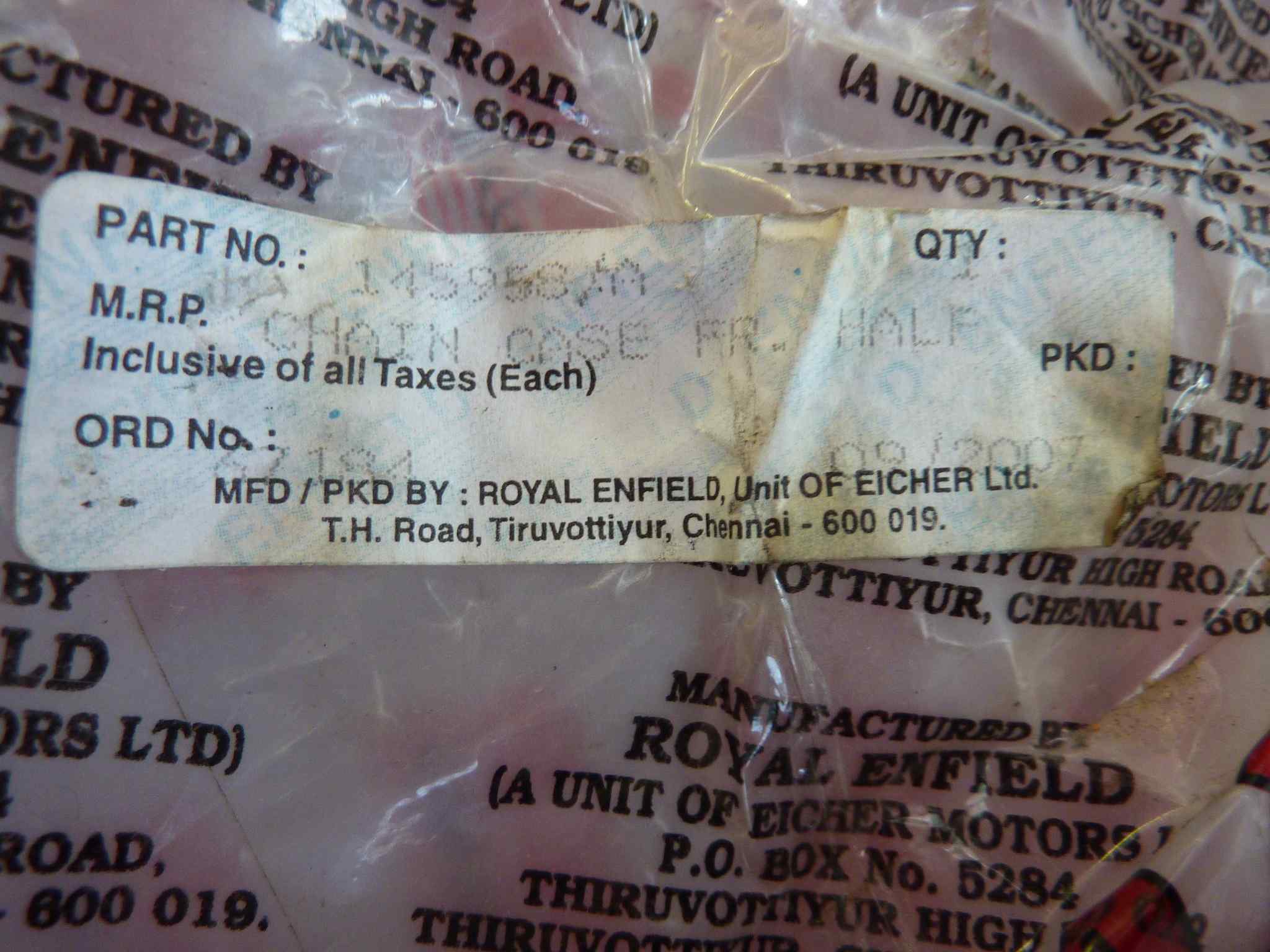 Royal Enfield vari modelli carter sinistro motore nuovo - immagine 4