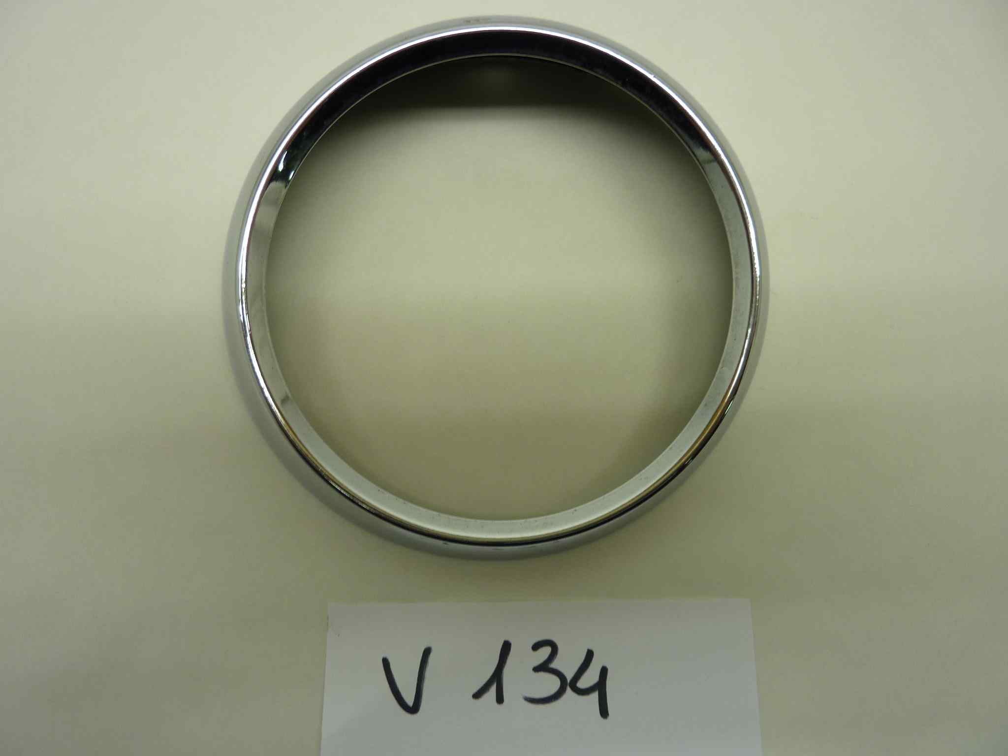 Ghiera faro cornice cromata Carello diametro 107 mm Fiat 500 / 600 abarth