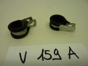 Passacavo acciao inox 2 pz con gomma H mm16 diam int 18 mm Vespa Lambretta Ape