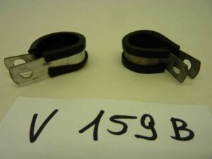 Passacavo acciao inox 2 pz con gomma H mm16 diam int 22 mm Vespa Lambretta Ape