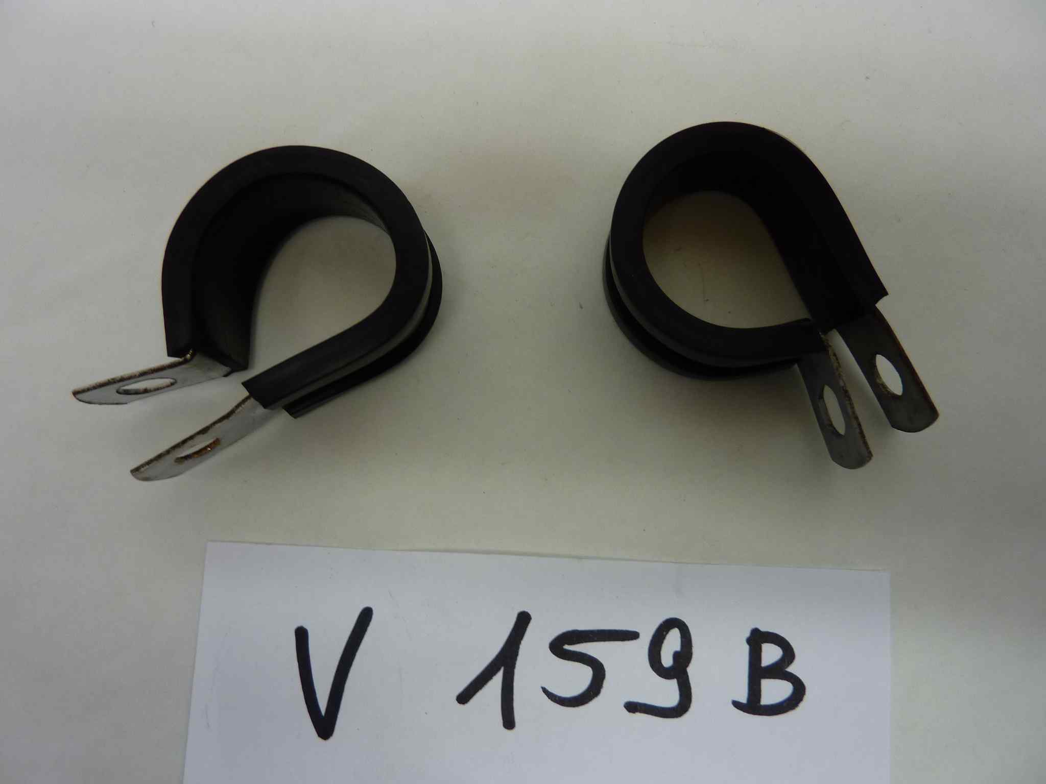 Passacavo acciao inox 2 pz con gomma H mm16 diam int 22 mm Vespa Lambretta Ape - immagine 2