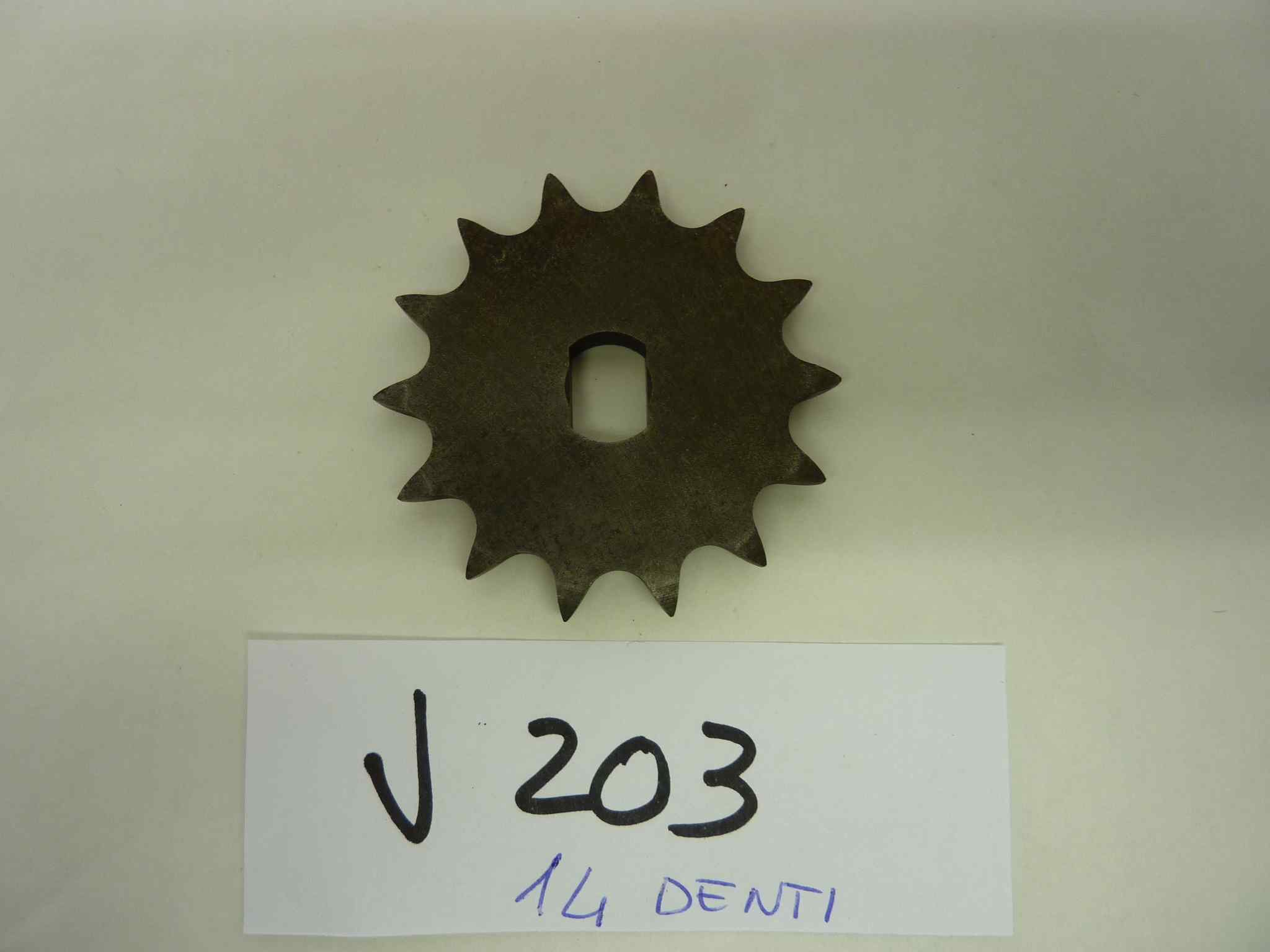 Pignone moto MORINI e compatibili moto epoca 14 denti NUOVO - immagine 2