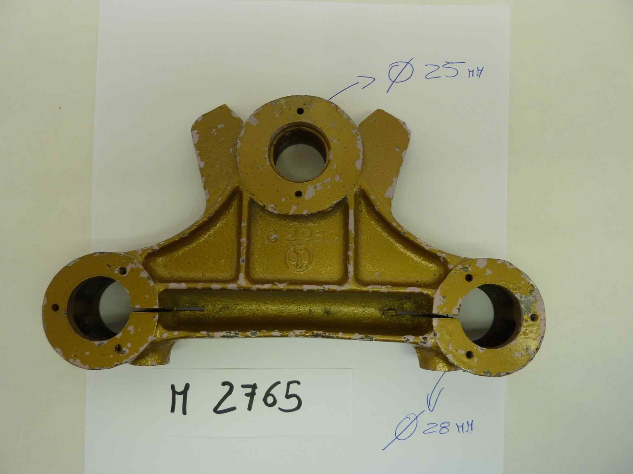 GILERA vari modelli piastra sterzo forcella superiore cod Gilera 2254 originale - immagine 3