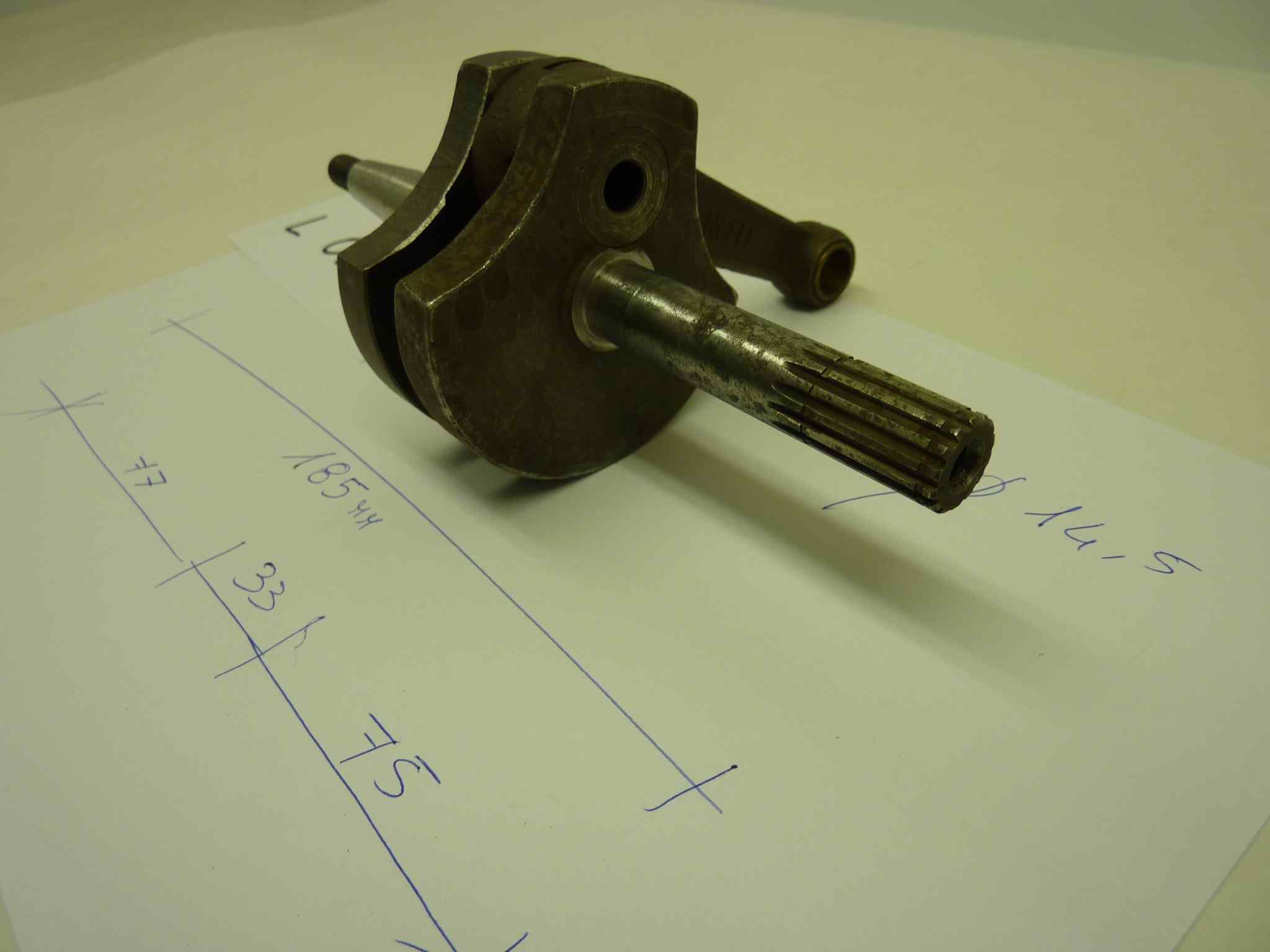 BENELLI vari modelli Albero motore con biella nuovo - immagine 4