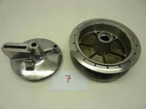 MOZZO POSTERIORE AMADORI CAMPAGNOLO cod 5074 diametro 158 mm - piatto porta ceppi ganasce cod 047 - 36 raggi