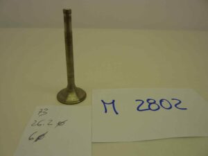 GILERA vari modelli valvola motore aspirazione o scarico Altezza totale  73,0 mm - diam stelo 6 mm - diam testa 26,2 mm
