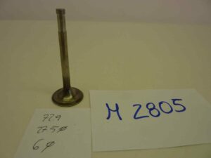 GILERA vari modelli valvola motore aspirazione o scarico Altezza totale  72,9 mm - diam stelo 6 mm - diam testa 27,5 mm