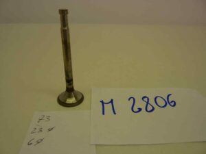 GILERA vari modelli valvola motore aspirazione o scarico Altezza totale  73,0 mm - diam stelo 6 mm - diam testa 23,0 mm