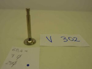 Valvola motore aspirazione o scarico moto epoca Altezza totale  68,4 mm - diam stelo 7 mm - diam testa 25,5 mm