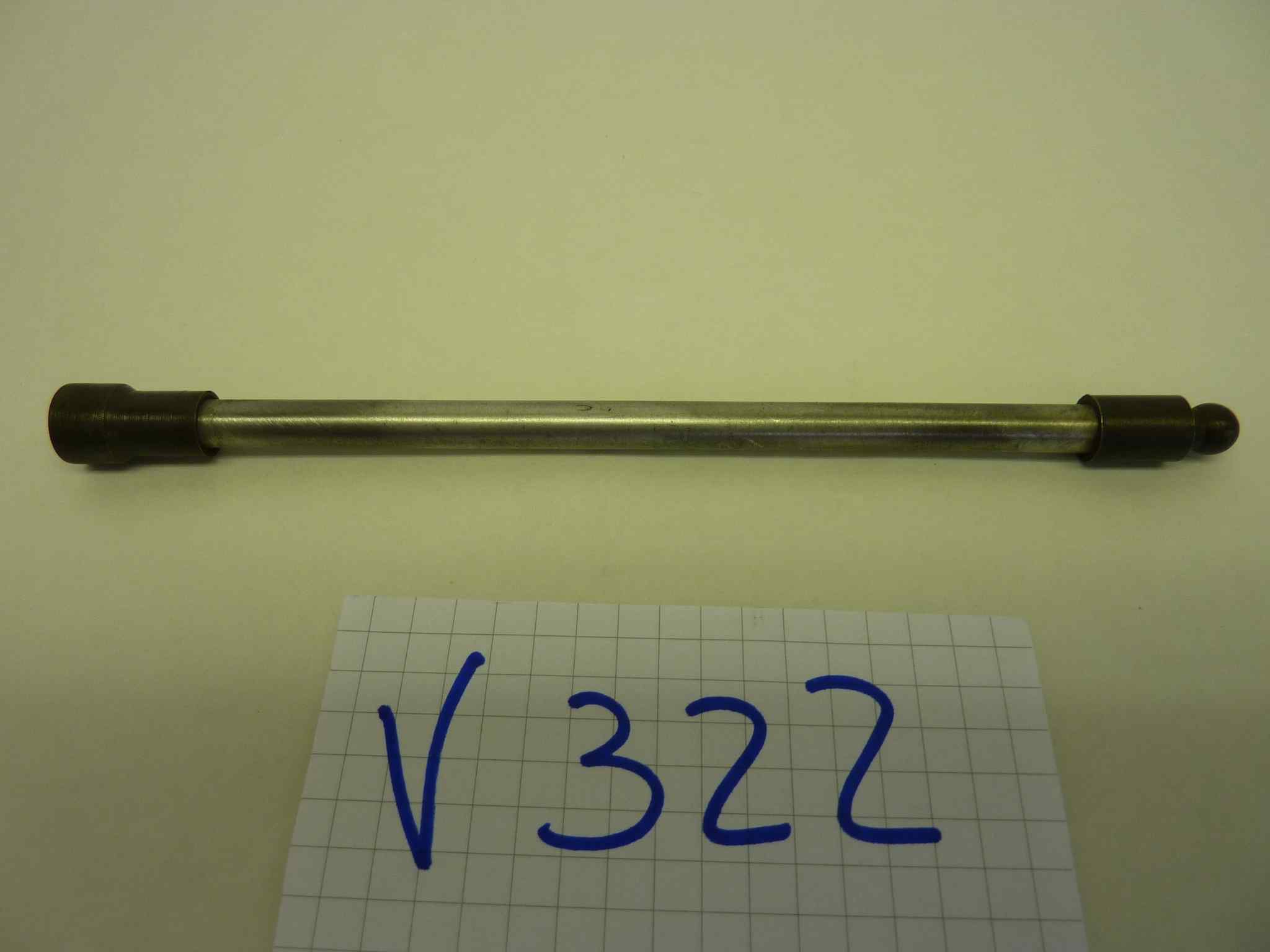 Asta bilanceri moto epoca diam asta 6,5 mm lunghezza totale 157 mm