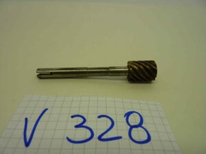 Perno rinvio ingranaggio contachilometri moto epoca lungh 84,5 mm - diam ingranaggio 14 mm - altezza ingranaggio 20 mm - diam asta 7 mm
