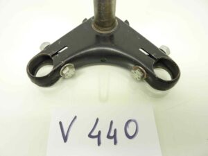 piastra sterzo moto ciclomotore epoca nera interasse steli 137 diametro steli 27 diametro canotto 25 mm