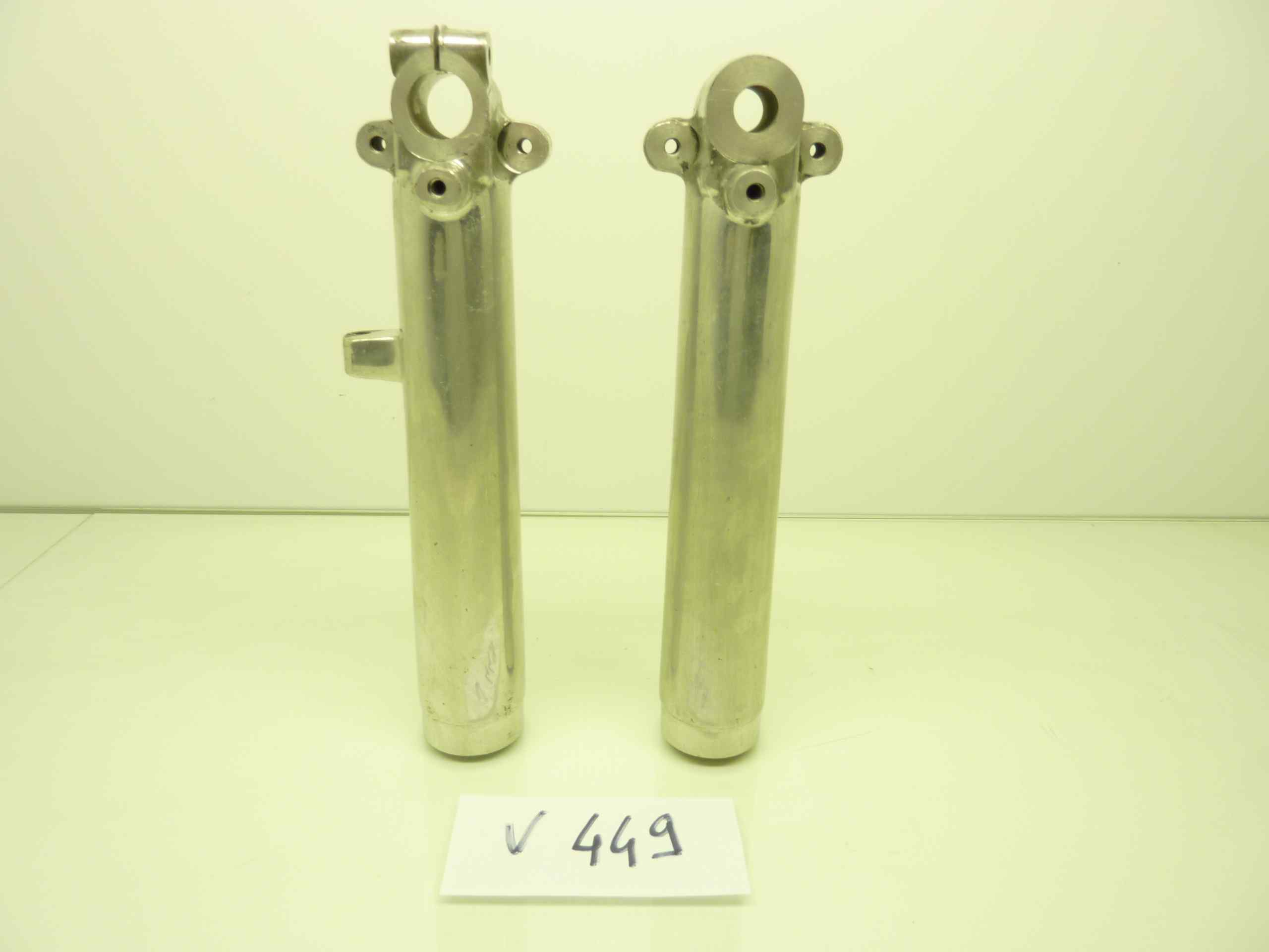 coppia foderi forcelle moto motorino minibike ciclomotore epoca alluminio diam esterno 45 lunghezza totale 274 mm - immagine 3