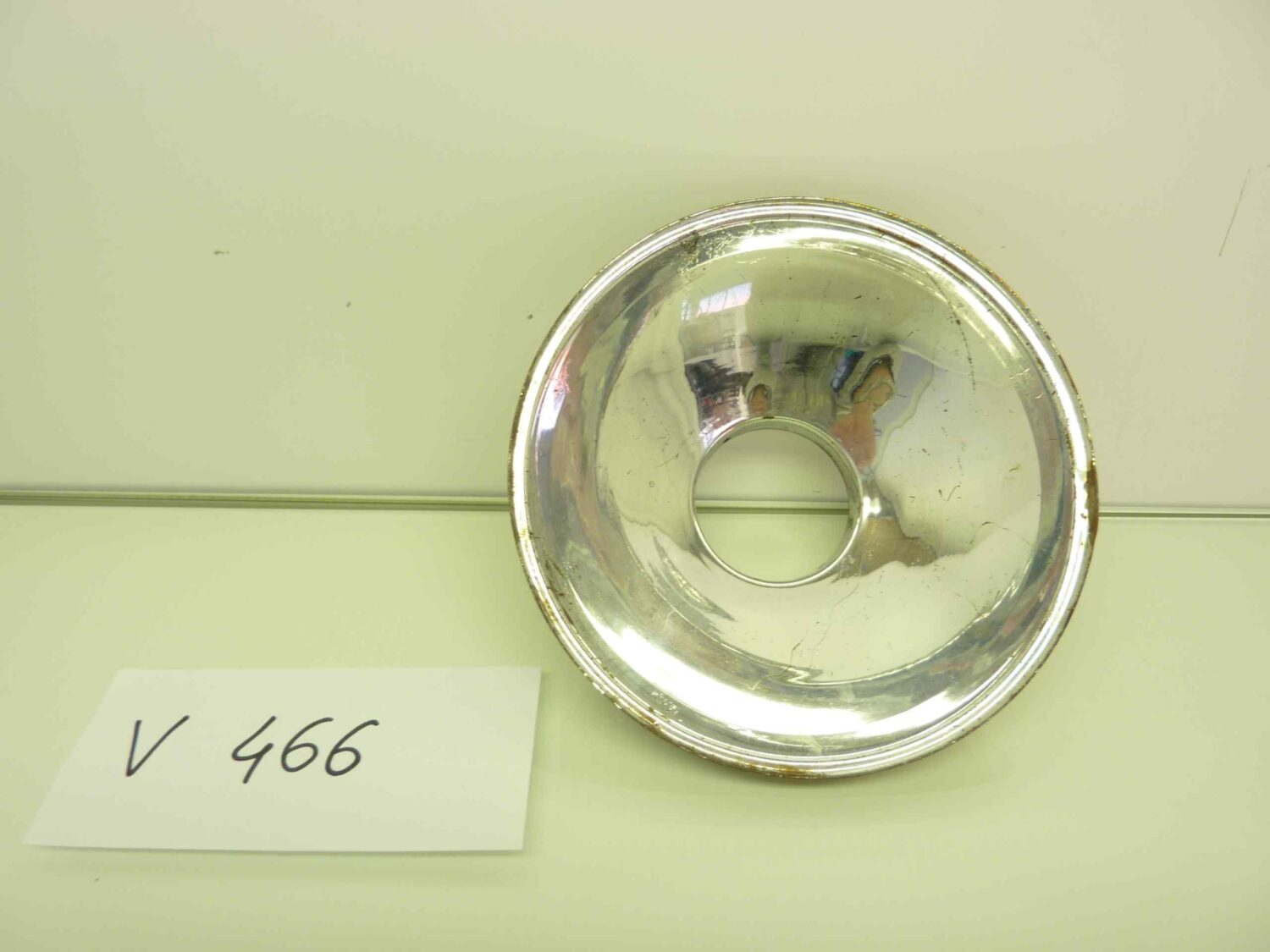 parabola cromata faro moto ciclomotore epoca diam esterno 140 mm