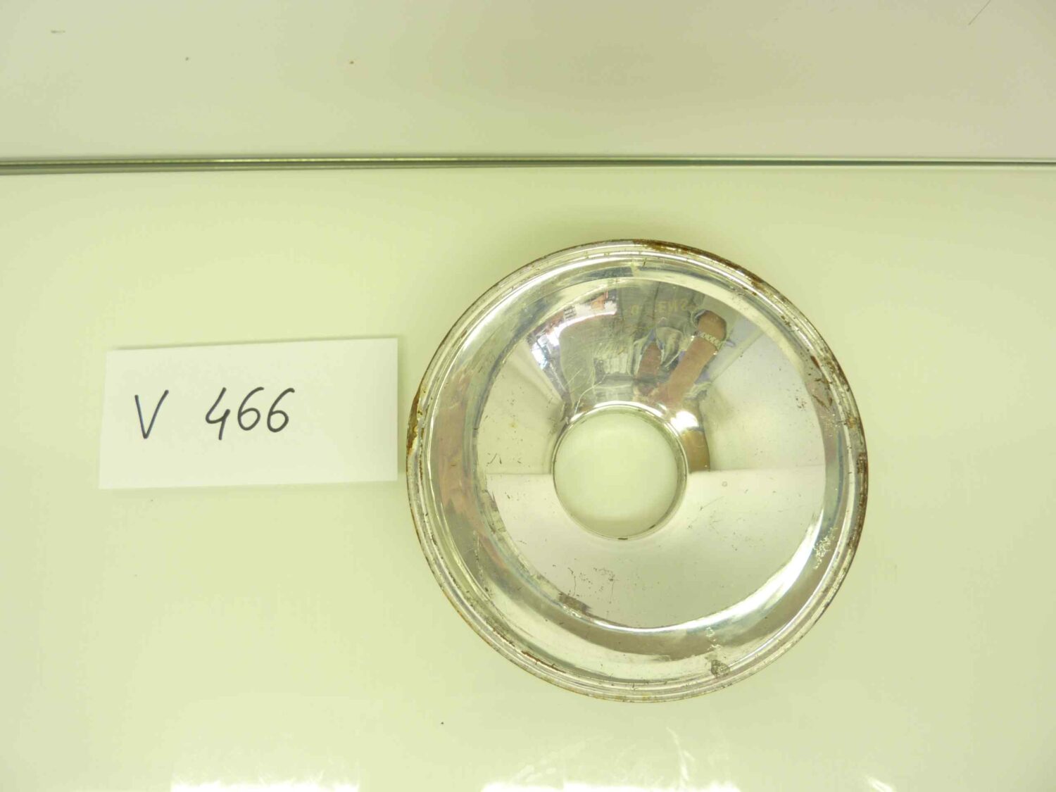 parabola cromata faro moto ciclomotore epoca diam esterno 140 mm - immagine 3